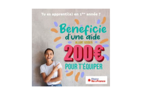 Apprentissage aide de la Région Ile de France jusqu’au 14 mars