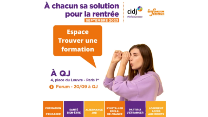 A chacun sa solution pour la rentrée septembre 2023 - CIDJ #InfoJeunesse - Infojeunes 