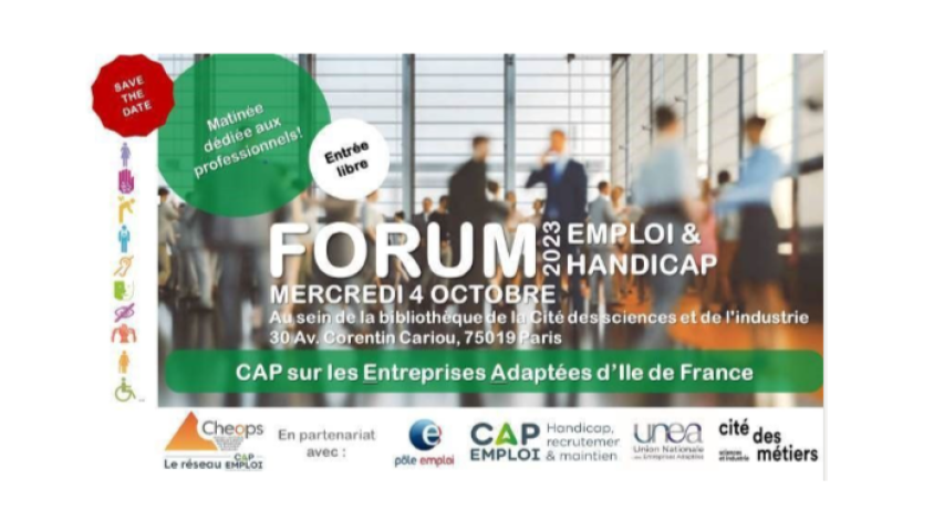 Forum 2023 emploi et handicap mercredi 4 octobre