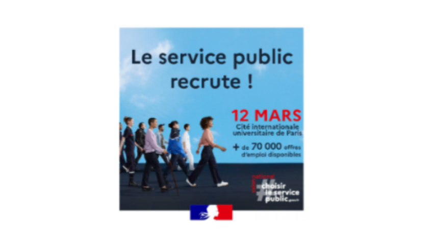 Le service public recrute ! - 12 Mars