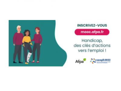 L’Afpa crée le Mooc « Handicap, des clés d’actions vers l’emploi ! »