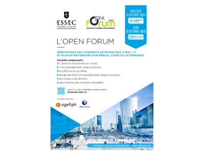 L'open Forum Essec affiche complexe