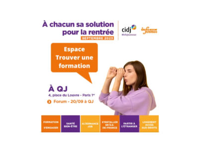 A chacun sa solution pour la rentrée septembre 2023 - CIDJ #InfoJeunesse - Infojeunes 