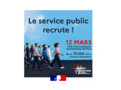 Le service public recrute ! - 12 Mars