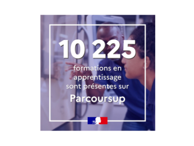 10225 formations en apprentissage sont présentes sur parcoursup