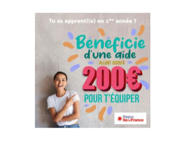Apprentissage aide de la Région Ile de France jusqu’au 14 mars 